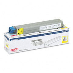 Okidata C9600/9800 Yellow Toner Cartridge (15000 Page Yield) (TYPE C7) (42918901)