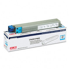 Okidata C9600/9800 Cyan Toner Cartridge (15000 Page Yield) (TYPE C7) (42918903)