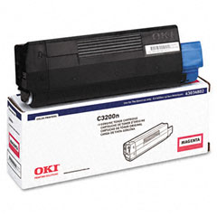 Okidata C3200N Magenta Toner Cartridge (TYPE 6) (1500 Page Yield) (43034802)