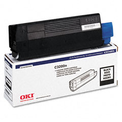 Okidata C3200N Black Toner Cartridge (TYPE 6) (1500 Page Yield) (43034804)
