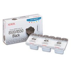 Xerox Phaser 8500/8550 Black Solid Ink Sticks (3/PK-3000 Page Yield) (108R00668)
