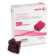 Xerox Phaser ColorQube 8870/8880DN Magenta Solid Ink Sticks (6/PK-17300 Page Yield) (108R00951)